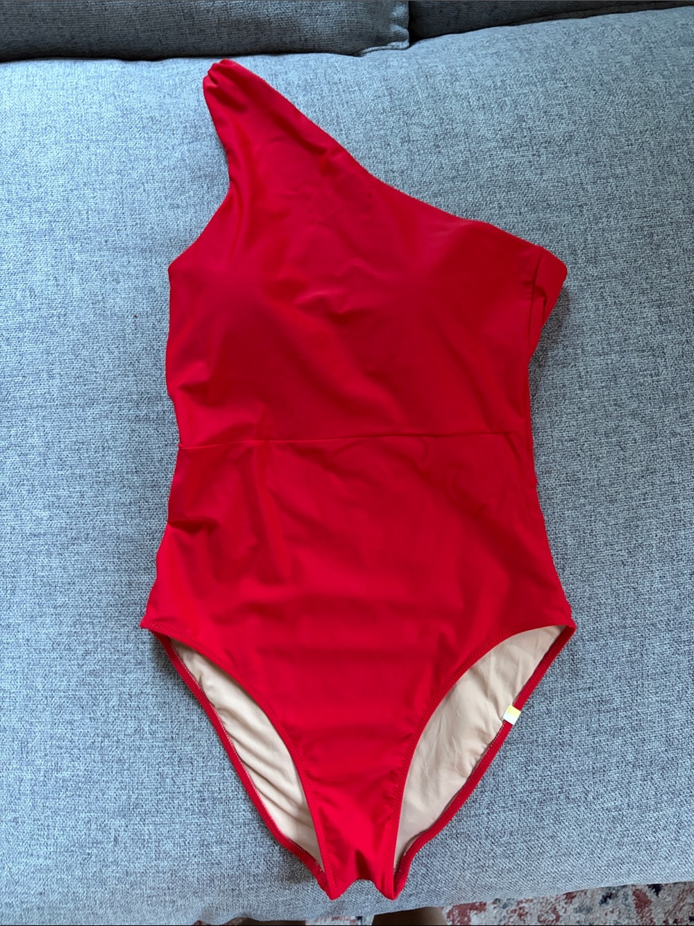 Summersalt one shoulder red one piece